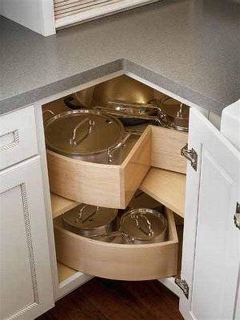 Kitchen Corner Cabinet Storage Ideas | Kitchen cabinet storage, Corner ...