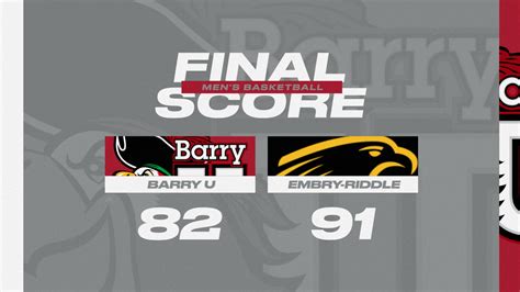 Men's Basketball Upended At Embry-Riddle - Barry University Athletics