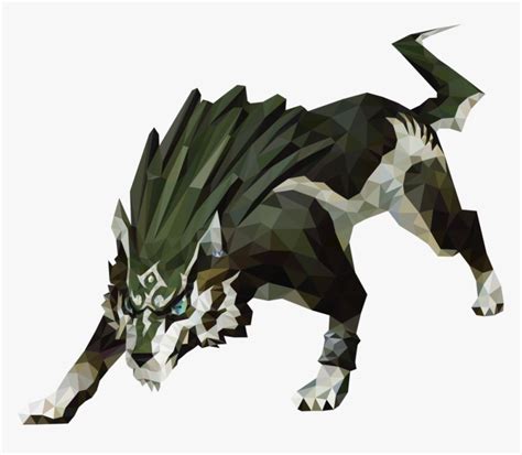 Drawing Polygons Wolf - Twilight Princess Link Wolf Form, HD Png ...