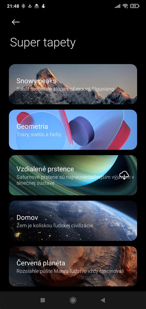 Super Wallpapers are available in a new version - Xiaomi Planet