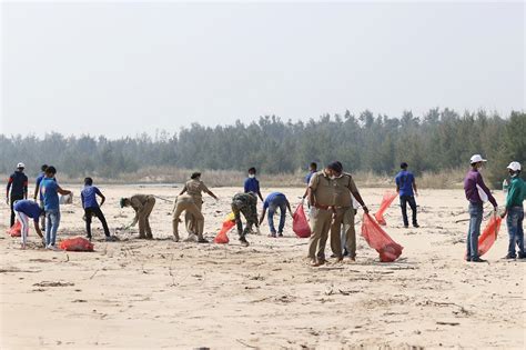 Olive Ridley breeding season: Locals clean up Gahirmatha beach