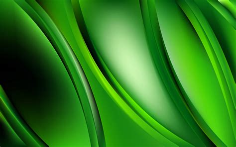 Abstract Wave In Green For Windows 11 Background Hd Wallpapers Images