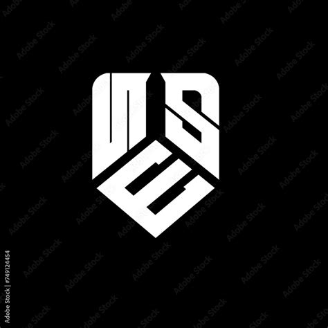 NES letter logo design on black background. NES creative initials letter logo concept. NES ...