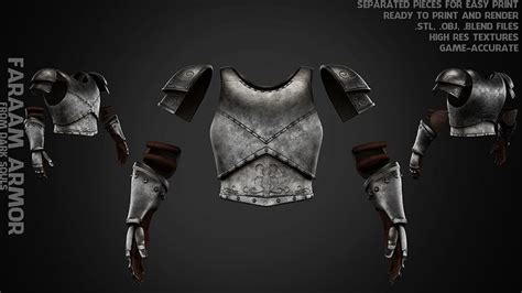 Dark Souls Faraam Armor for Cosplay 3D model 3D printable | CGTrader