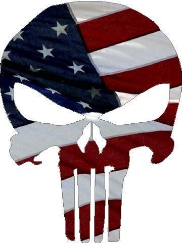 AMERICAN FLAG PUNISHER DECAL / STICKER tx