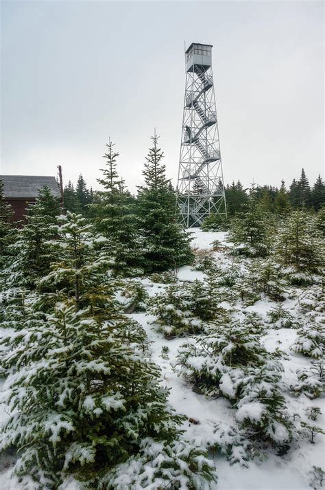 Hunter Mountain Fire Tower Photograph by Brad Wenskoski - Fine Art America