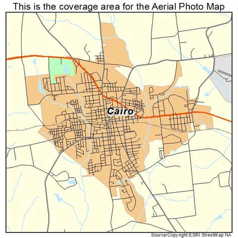 Aerial Photography Map of Cairo, GA Georgia