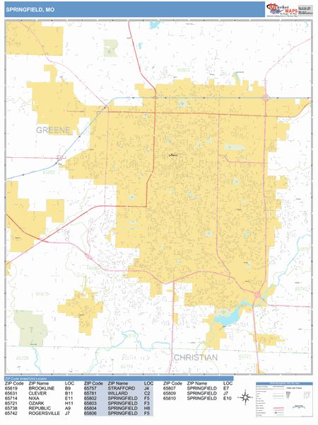 Springfield Mo Zip Code Map – Map Of The Usa With State Names