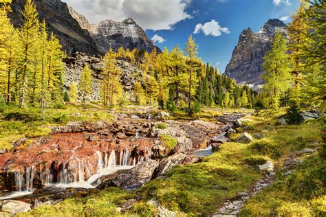 Download Yoho National Park River Canada Mountain Nature Landscape HD Wallpaper