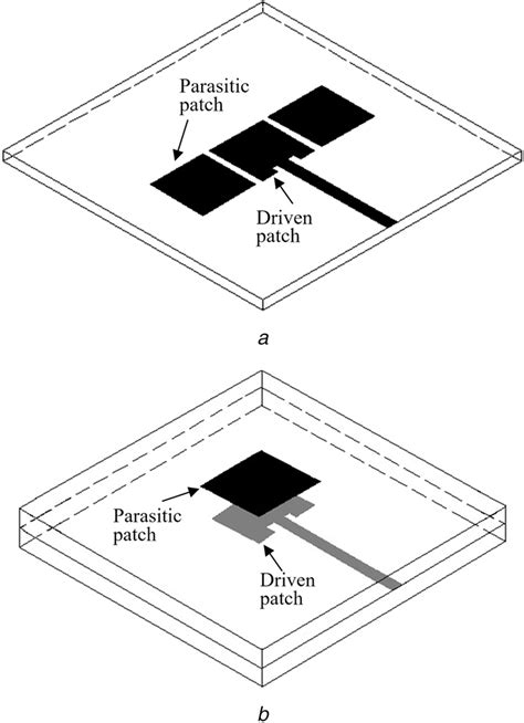 60 GHz wideband LTCC microstrip patch antenna array with parasitic surrounding stacked patches ...