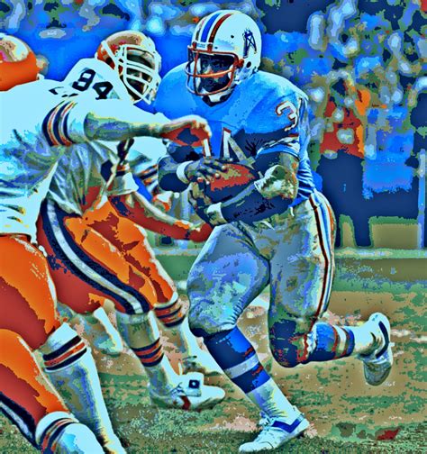 Posterization Of Earl Campbell Free Stock Photo - Public Domain Pictures