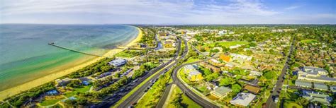 Aerial Panorama of Frankston, Victoria, Australia. Stock Image - Image ...