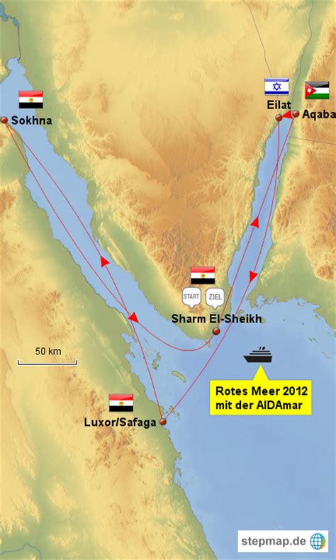 Rotes Meer 1 von Sonny52 - Landkarte für Israel