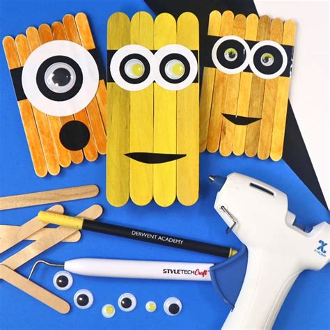 Minion Popsicle Craft - Styletech Craft