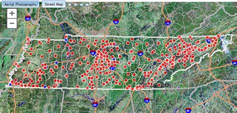 Civil War Battlefields Tennessee Map - Zip Code Map