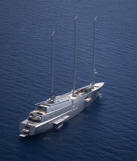 Russian billionaire’s 143m sailing yacht A spotted in Monaco harbour - Yacht Harbour