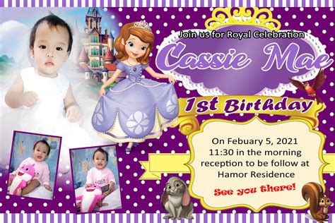 SOFIA THE FIRST BIRTHDAY THEMES