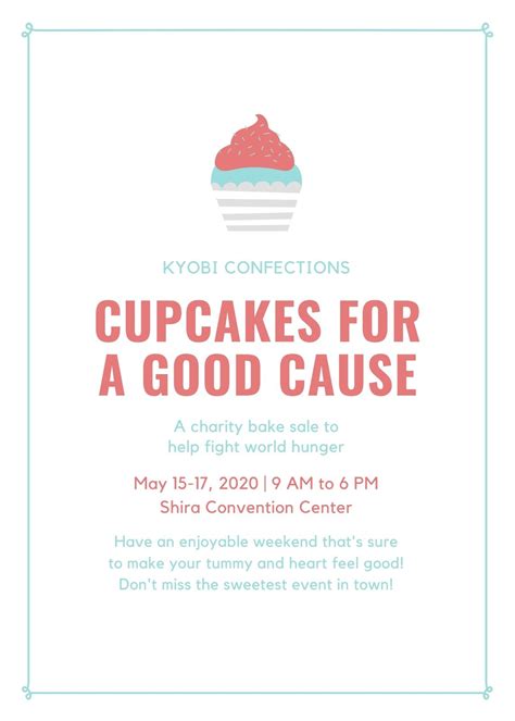 Free printable, customizable fundraiser flyer templates | Canva