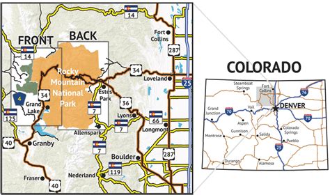 Rocky Mountain National Park Colorado Map - Kaleb Watson