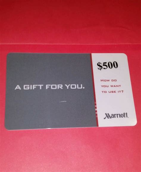 $500 Marriott Hotel, Ritz-Carlton and Food Gift Card | Marriott hotels, Food gift cards, Ritz ...