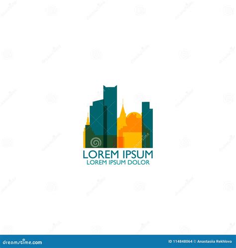 Phoenix City Skyline Silhouette Vector Logo Illustration Stock Vector - Illustration of logo ...