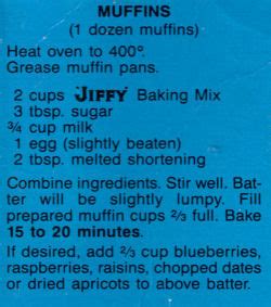 Jiffy Baking Mix Muffins & Coffee Cake Recipes « RecipeCurio.com