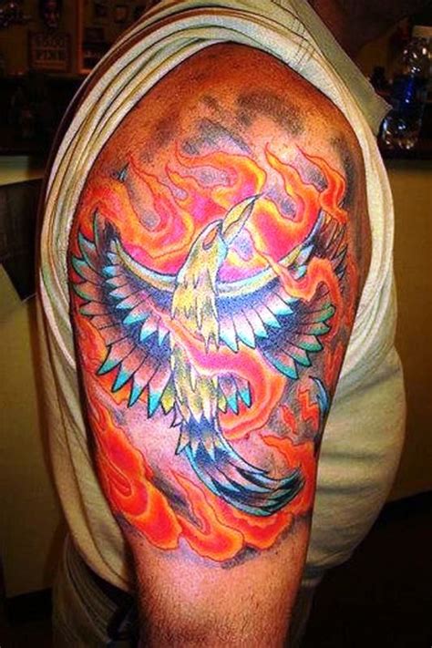 Magnificent Phoenix Tattoos For Shoulder in 2021 | Phoenix tattoo ...