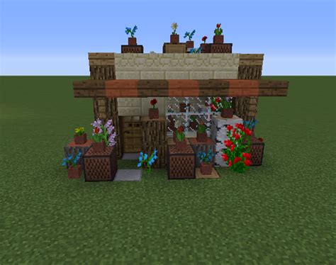 Flower Shop - Blueprints for MineCraft Houses, Castles, Towers, and more | GrabCraft