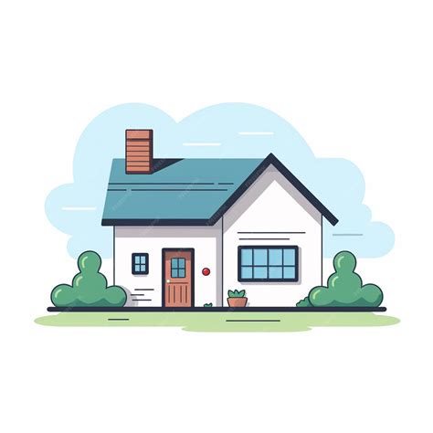 Premium Vector | Home vector house icon estate residential illustration ...