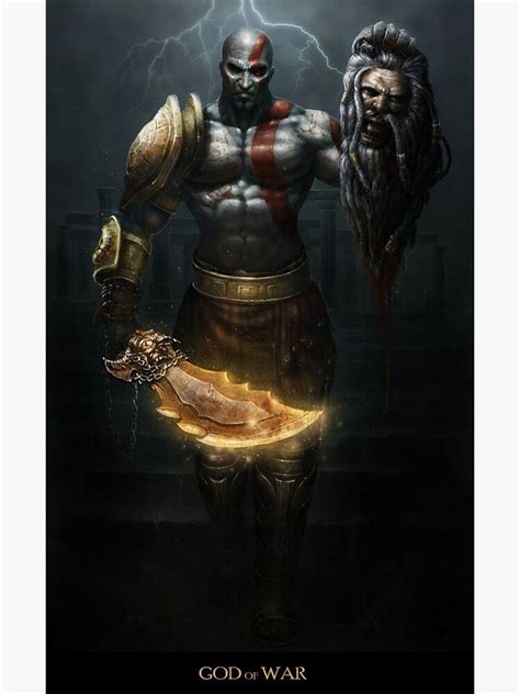 "Kratos - God of War" Poster for Sale by Klaes | Redbubble