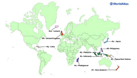 10 Largest Islands Countries In The World - WorldAtlas