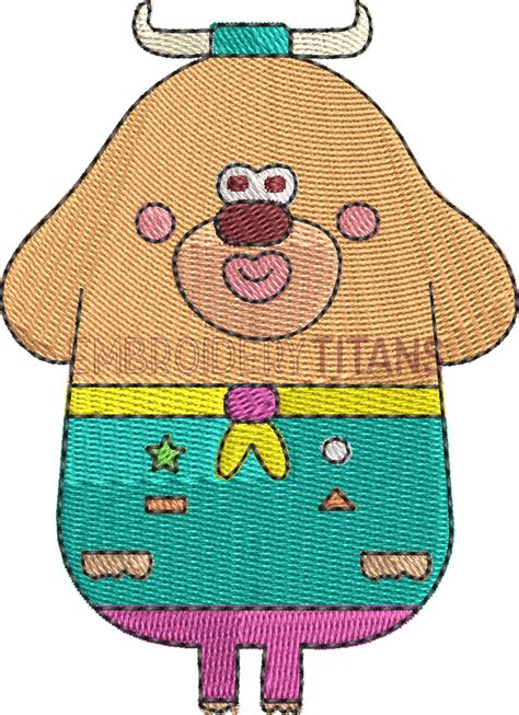 Peggee Hey Duggee Free Machine Embroidery Design Download in PES, JEF, VP3 Formats