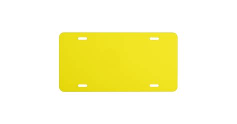 “Yellow” License Plate | Zazzle