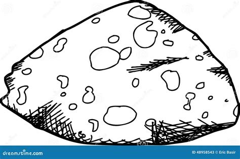 Amygdaloidal Basalt Rock Outline Stock Illustration - Illustration of nature, basalt: 48958543