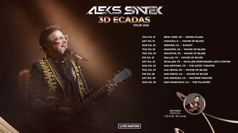 Aleks Syntek Tour 2024: Unforgettable Live Performances!