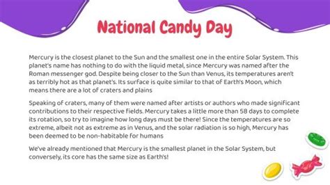 Let's Celebrate National Candy Day! | Google Slides & PPT