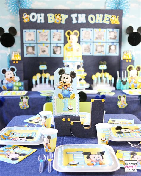 Mickey Mouse First Birthday Party Ideas - Soiree Event Design