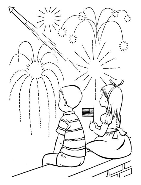 Free Printable Fireworks Coloring Pages For Kids