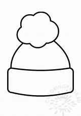 Simple Winter Hat  Coloring Page sketch template