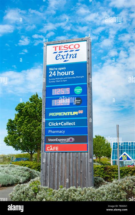 Tesco extra entrance hi-res stock photography and images - Alamy