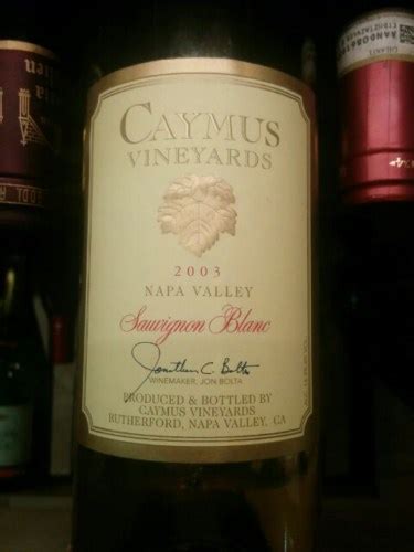 2017 Caymus Sauvignon Blanc | Vivino