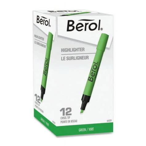 Berol Stick Highlighters Chisel Green Dozen 64329 - Walmart.com