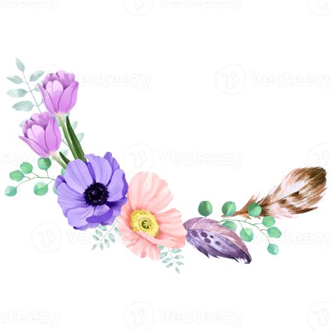 Spring flower bouquet watercolor 19987781 PNG