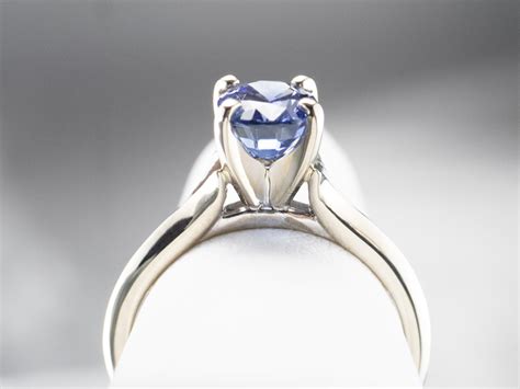 Sapphire Solitaire Engagement Ring