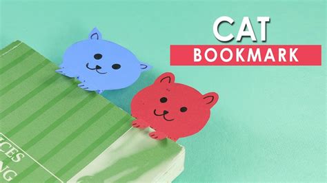 Paper Cat Bookmarks - Very Simple DIY Crafts for Kids