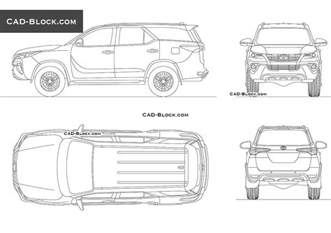 Toyota Fortuner Drawing