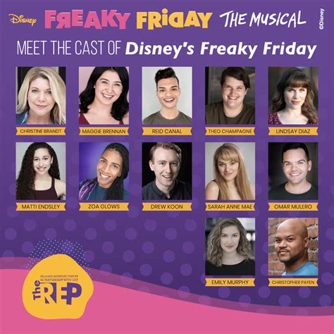 Meet the cast of Disney's Freaky Friday the Musical | Orlando REP