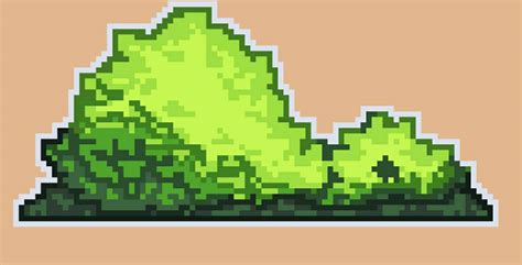 simple bush pixel art by DeerAbuse on DeviantArt