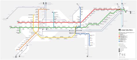 Lehigh Valley Metro Map (Credit: u/theoditsek) : r/lehighvalley