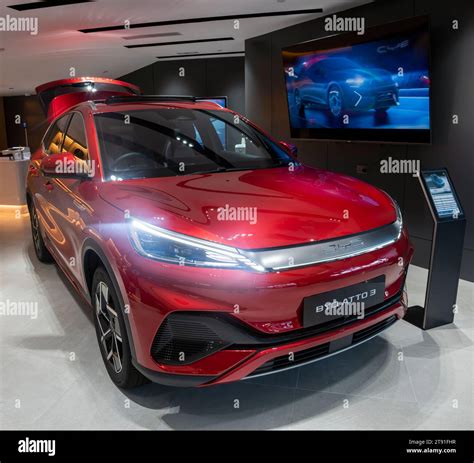 BYD car showroom, Hong Kong, China Stock Photo - Alamy